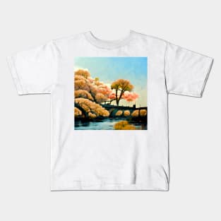 Crossing the Golden Bridge Kids T-Shirt